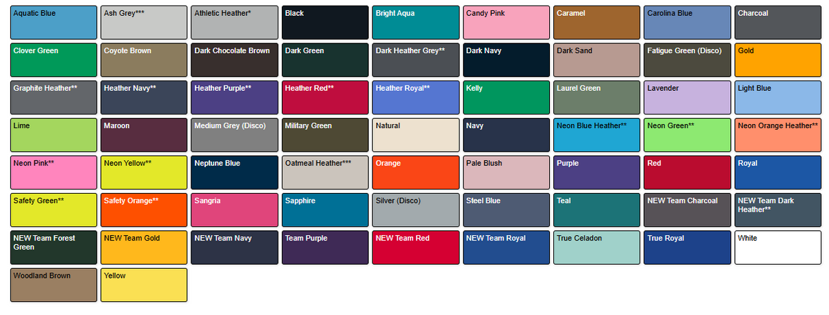 EVERYDAY COTTON TEES(UNIMPRINTED)