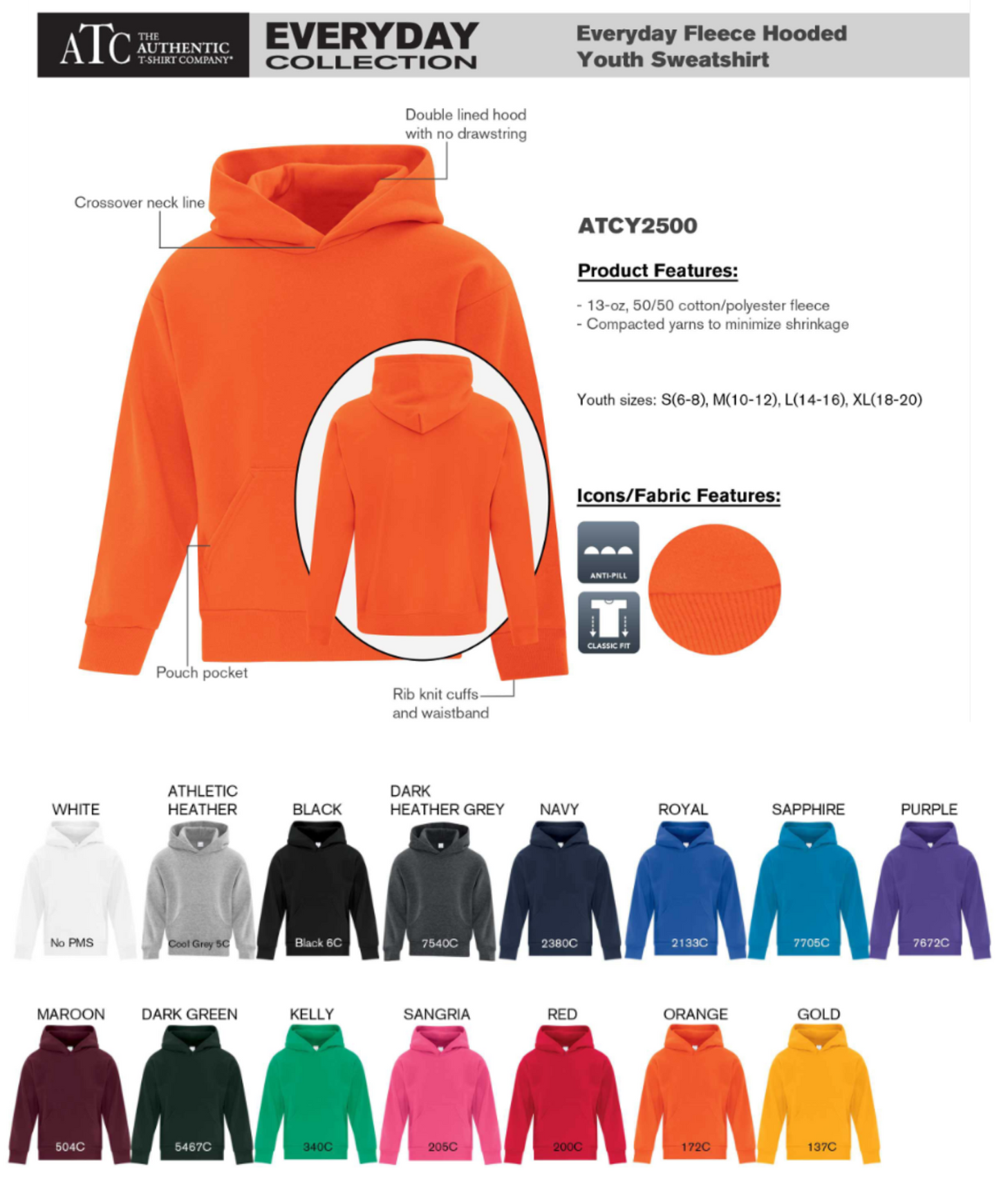 EVERYDAY FLEECE HOODED SWEATSHIRT