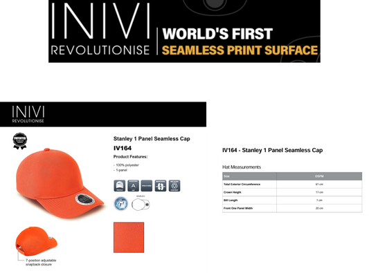 INIVI STANLEY 1 PANEL SEAMLESS CAP