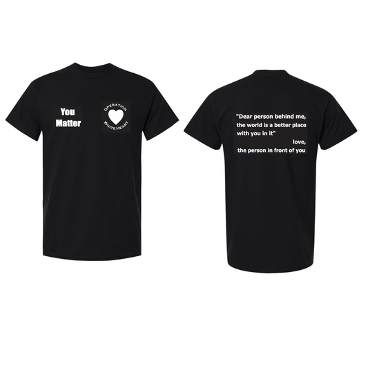 OPERATION WHITE HEART T-SHIRTS